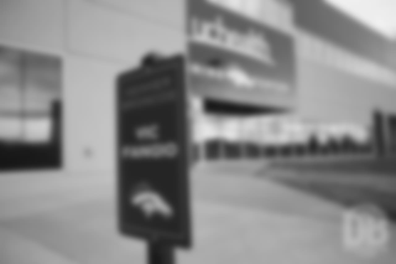 The sign for new Broncos Head Coach Vic Fangio's parking spot.
Photo by Gabriel Christus