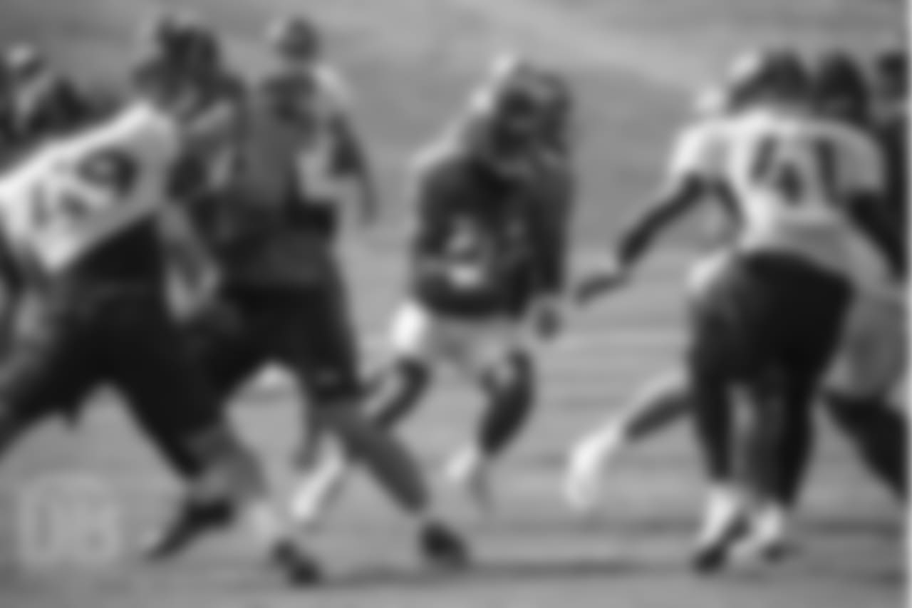 Running back Dave Williams (36) during a practice at UCHealth Training Center on Aug. 13, 2018.