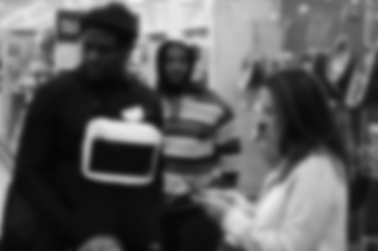 Jeff Holland and Bradley Roby during Will Parks' shopping spree for the Boys & Girls Club of Metro Denver on Dec. 3, 2018