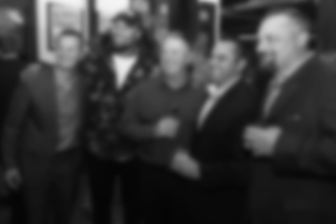 Bradley Chubb poses with attendees during Shane Ray's 2nd Annual Rays Awareness Steak Dinner at 801 Chophouse in Denver on November 12, 2018.
