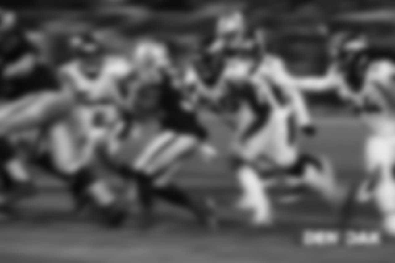Denver Broncos action during the NFL regular season game against the Oakland Raiders at Oakland Alameda County Coliseum in Oakland, California, December 24, 2018.
Photo by Ric Tapia