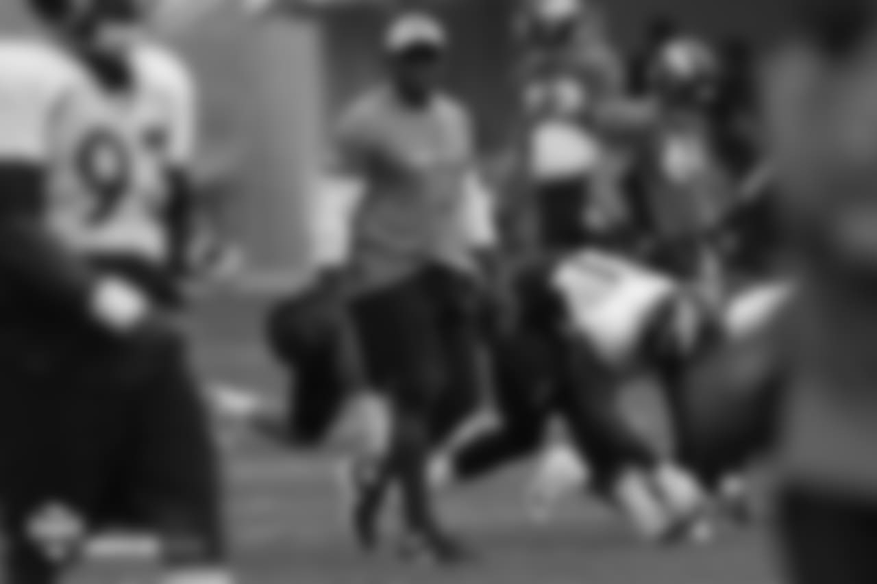 Head Coach Vance Joseph during the 10th day of training camp on August 8, 2018, at UCHealth Training Center.