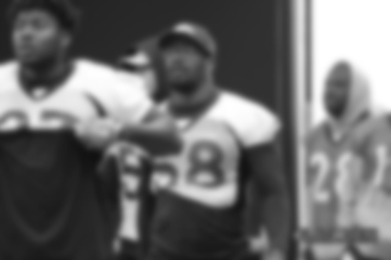 Von Miller during practice at UCHealth Training Center in Centennial, CO, December 26, 2018.
Photo by Gabriel Christus