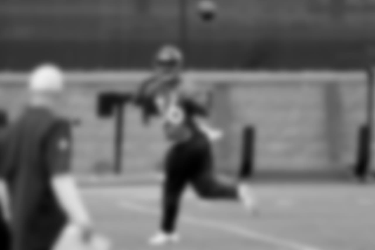 Running back David Williams participates in rookie minicamp.