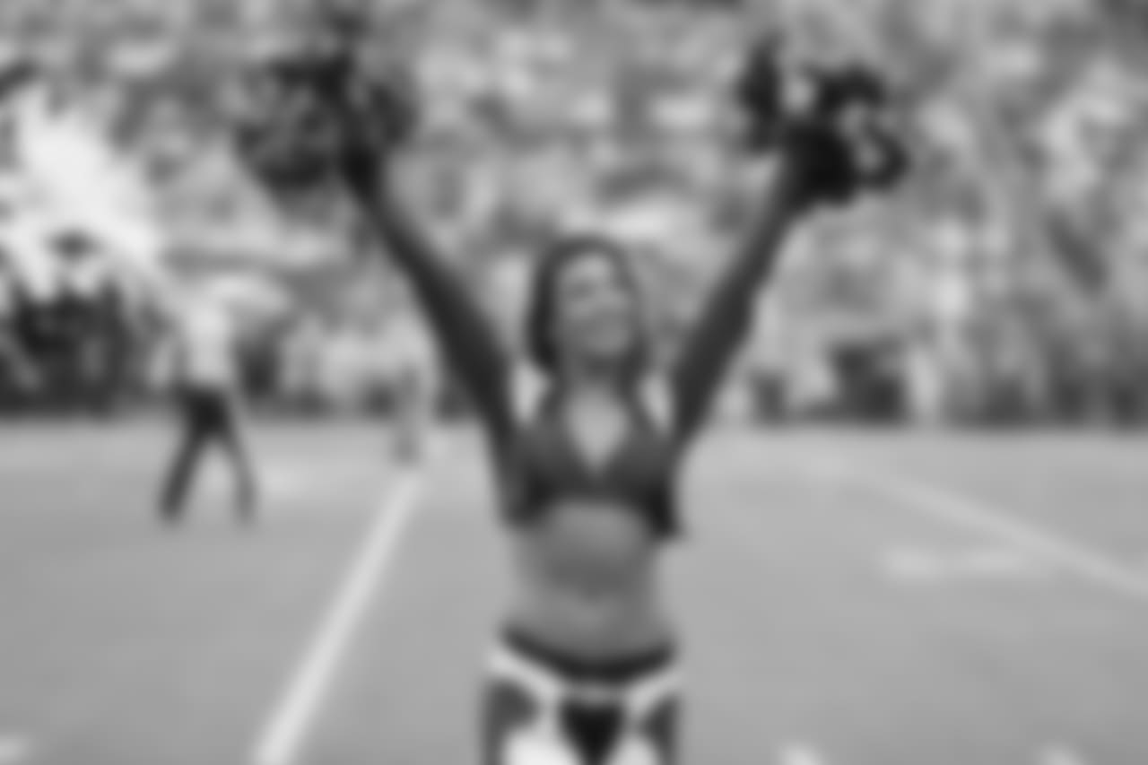 Denver Broncos Cheerleader Gioia at the 2019 Pro Bowl at Camping World Stadium in Orlando, Florida, on January 27, 2019.