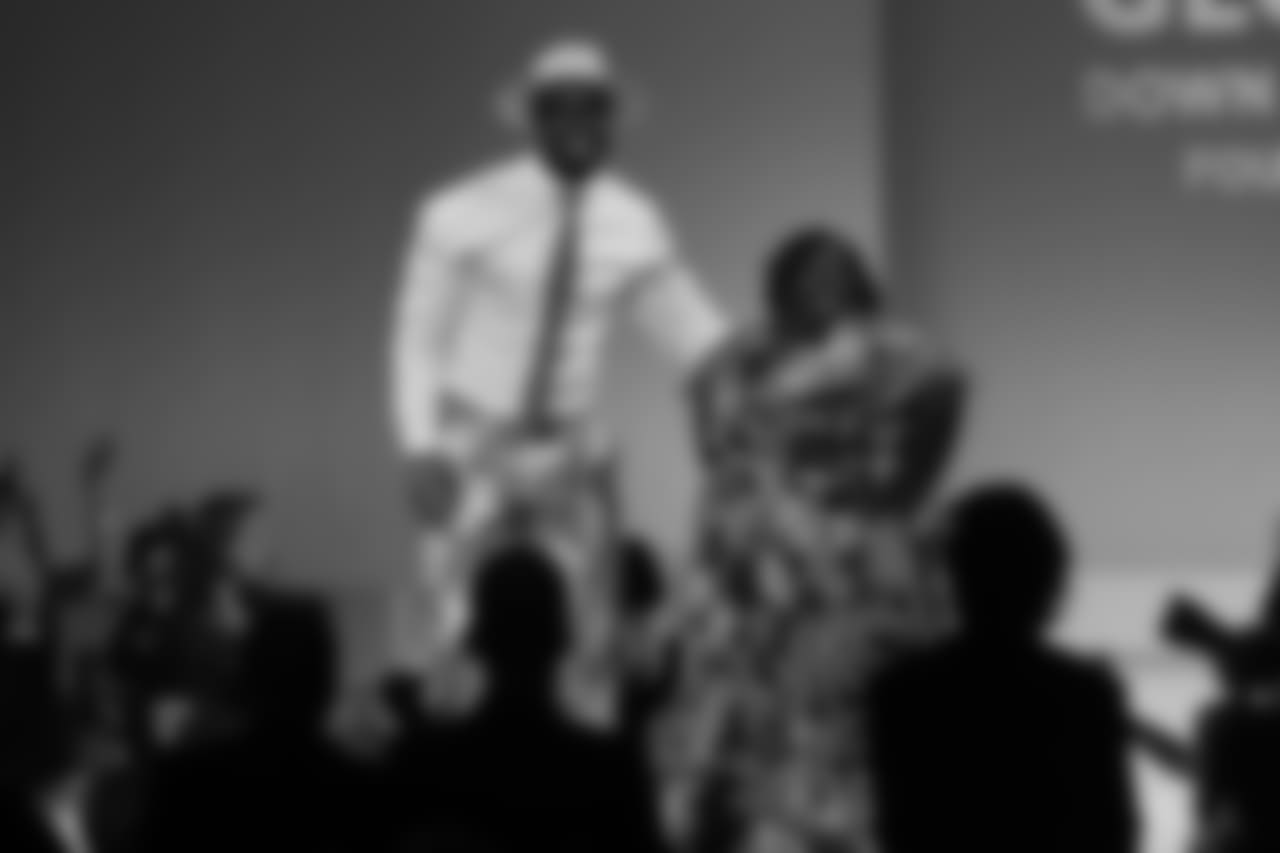 Von Miller at the Global Down Syndrome Foundation's Be Beautiful Be Yourself Fashion Show at the Sheraton Denver Downtown on October 20, 2018.