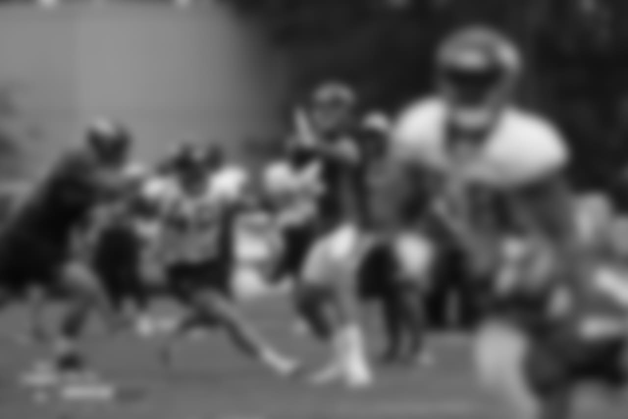 Quarterback Paxton Lynch (12) during the 10th day of training camp on August 8, 2018, at UCHealth Training Center.