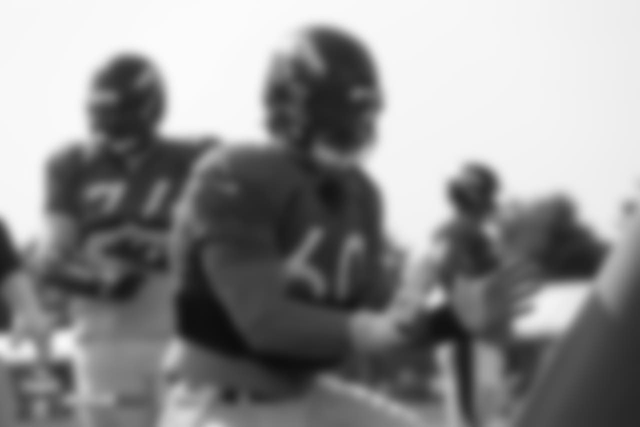 Guard Connor McGovern (60) during the ninth day of training camp on August 7, 2018, at UCHealth Training Center.
