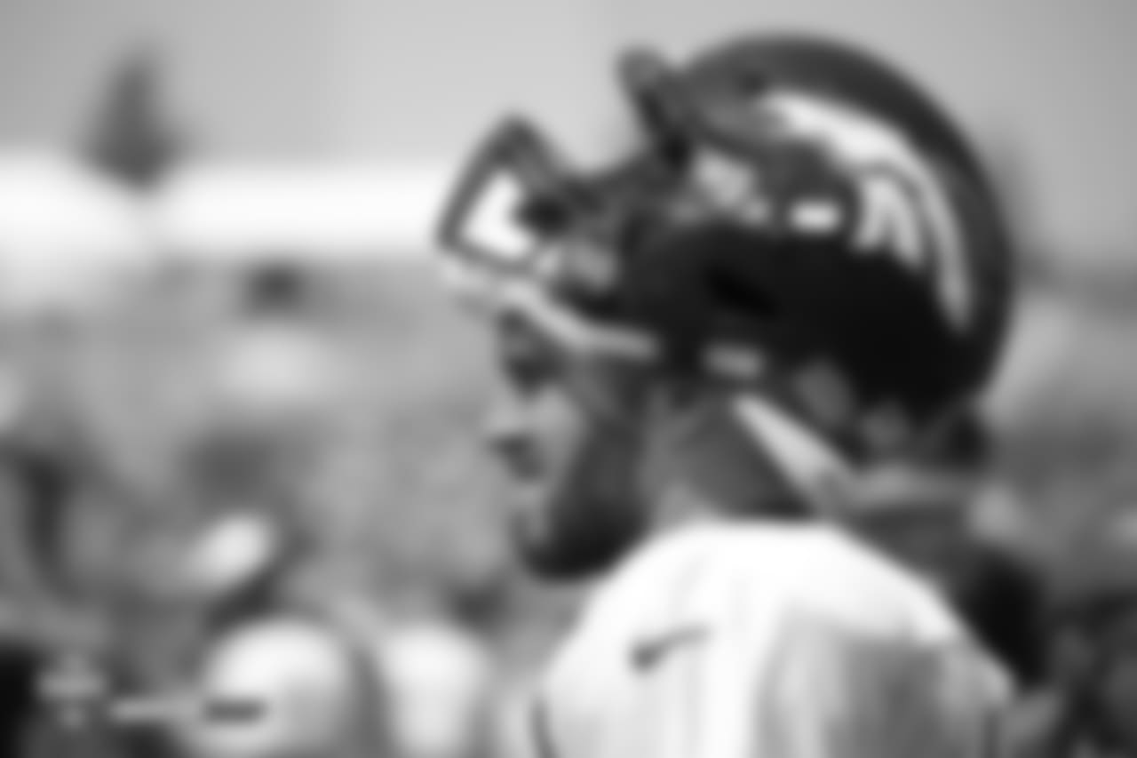 Inside linebacker Josey Jewell (47) during the ninth day of training camp on August 7, 2018, at UCHealth Training Center.