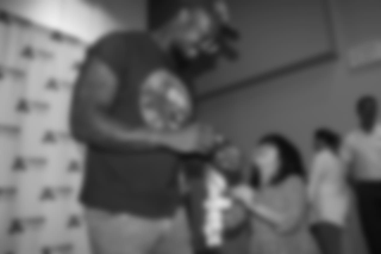 Von Miller at Von's Vision's Vision Day Reveal Party on April 26, 2017.