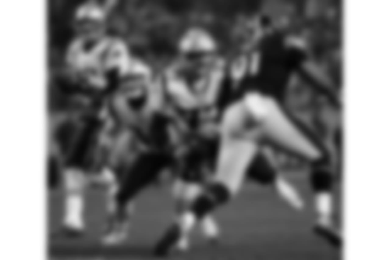 A product of Buena Vista High School in the heart of the Colorado Rockies, Solder could be set for the biggest payday of any offensive lineman on the market, given his experience and his background at a premium position (left tackle). A biceps injury cost him 12 games in 2015, but he has played at least 15 games in every other season of his career, and he played all 16 games in 2014, the year in which he battled testicular cancer. (Winslow Townson/AP Images)