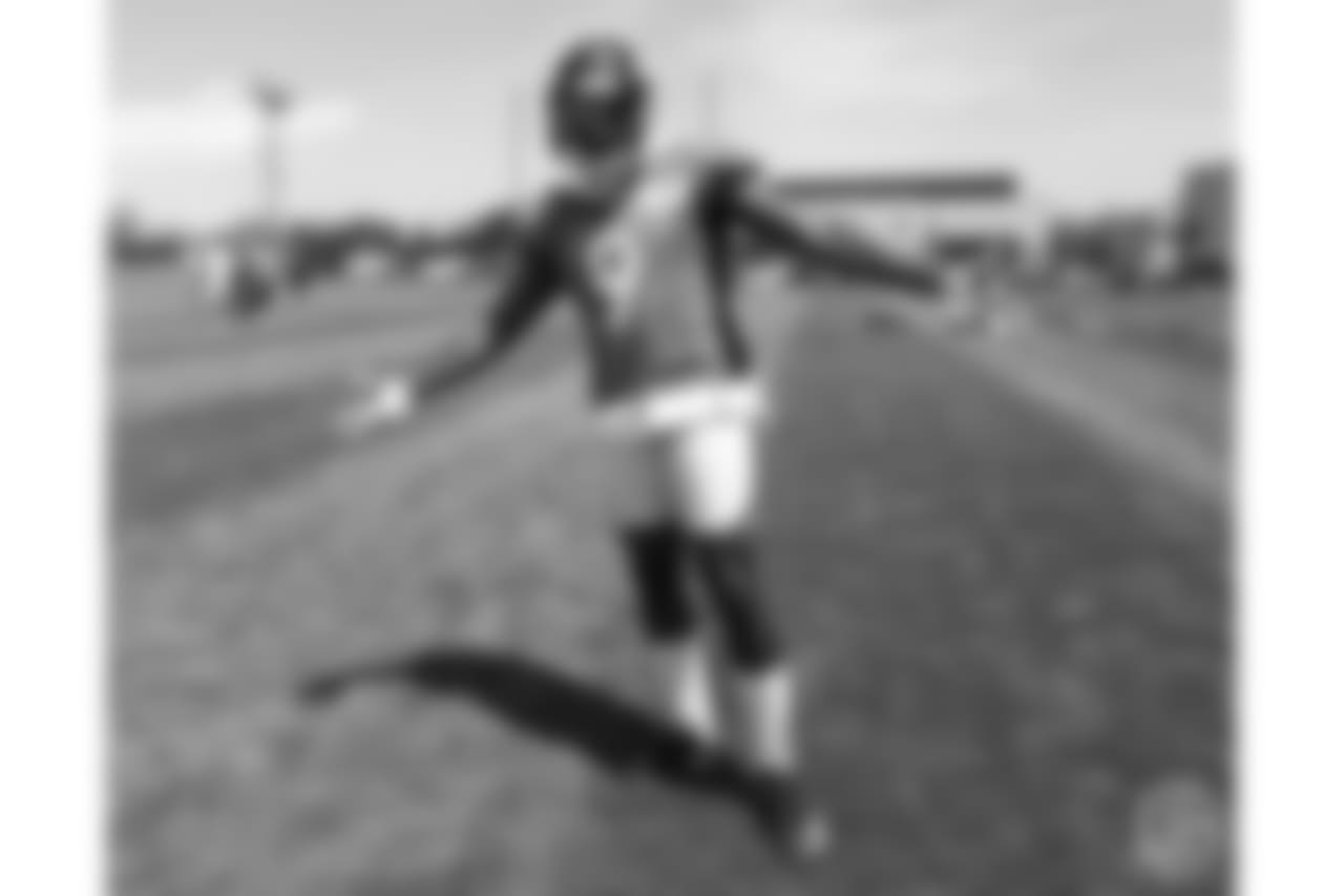 wide receiver John Diarse (9) at the ninth day of OTAs on June 6, 2018 at UCHealth Training Center.