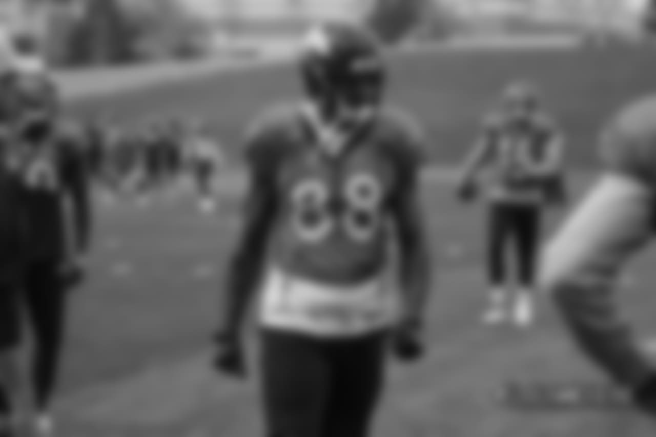 Demaryius Thomas at practice at UCHealth Training Center on October 11, 2018.