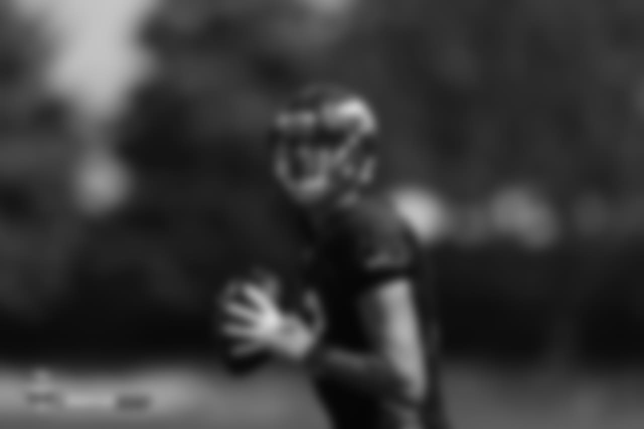 Paxton Lynch during training camp at UCHealth Training Center in Centennial, CO, August 16, 2018.
Photo by Gabriel Christus