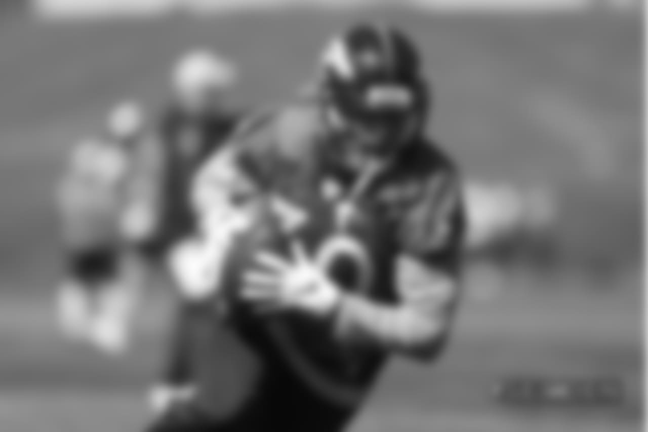 Phillip Lindsay during a practice at UCHealth Training Center on September 7, 2018.