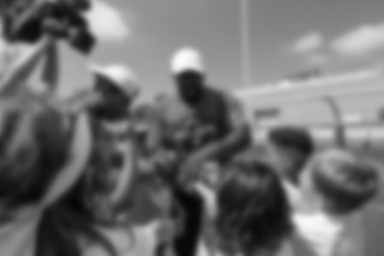 At Von Miller's Football Procamp at Englewood High School on June 20, 2018.