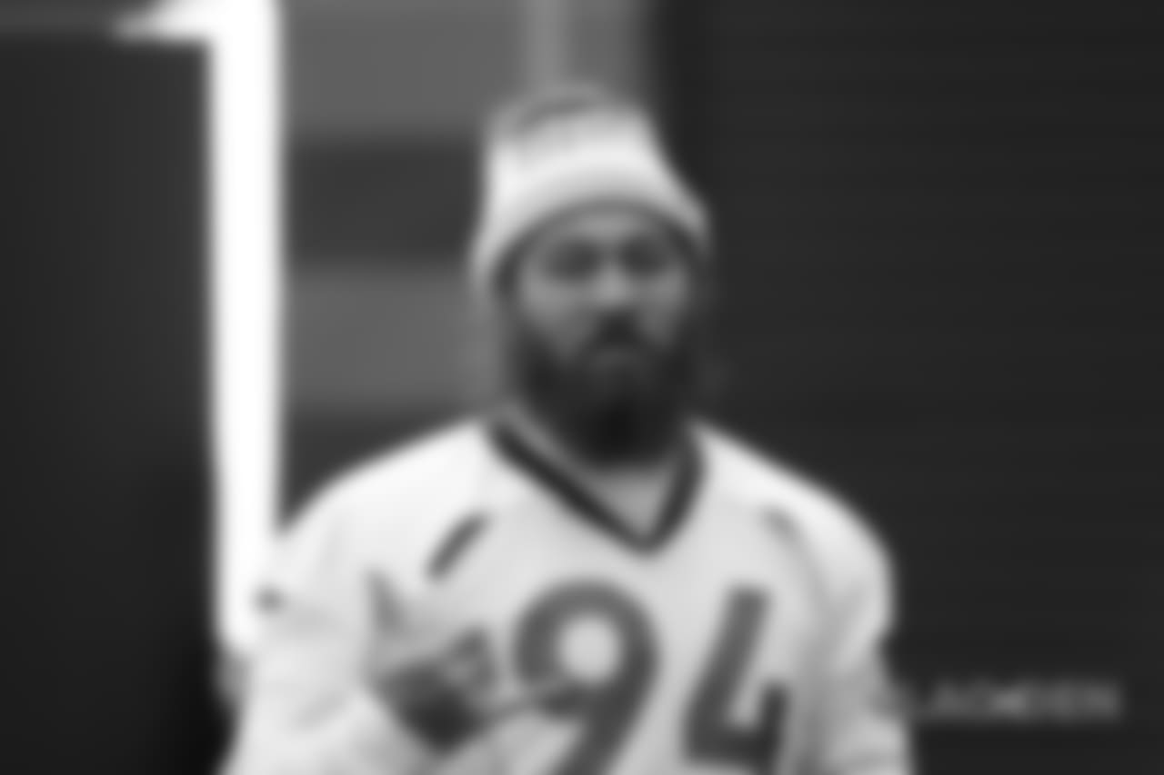 Domata Peko Sr. during practice at UCHealth Training Center in Centennial, CO, December 26, 2018.
Photo by Gabriel Christus