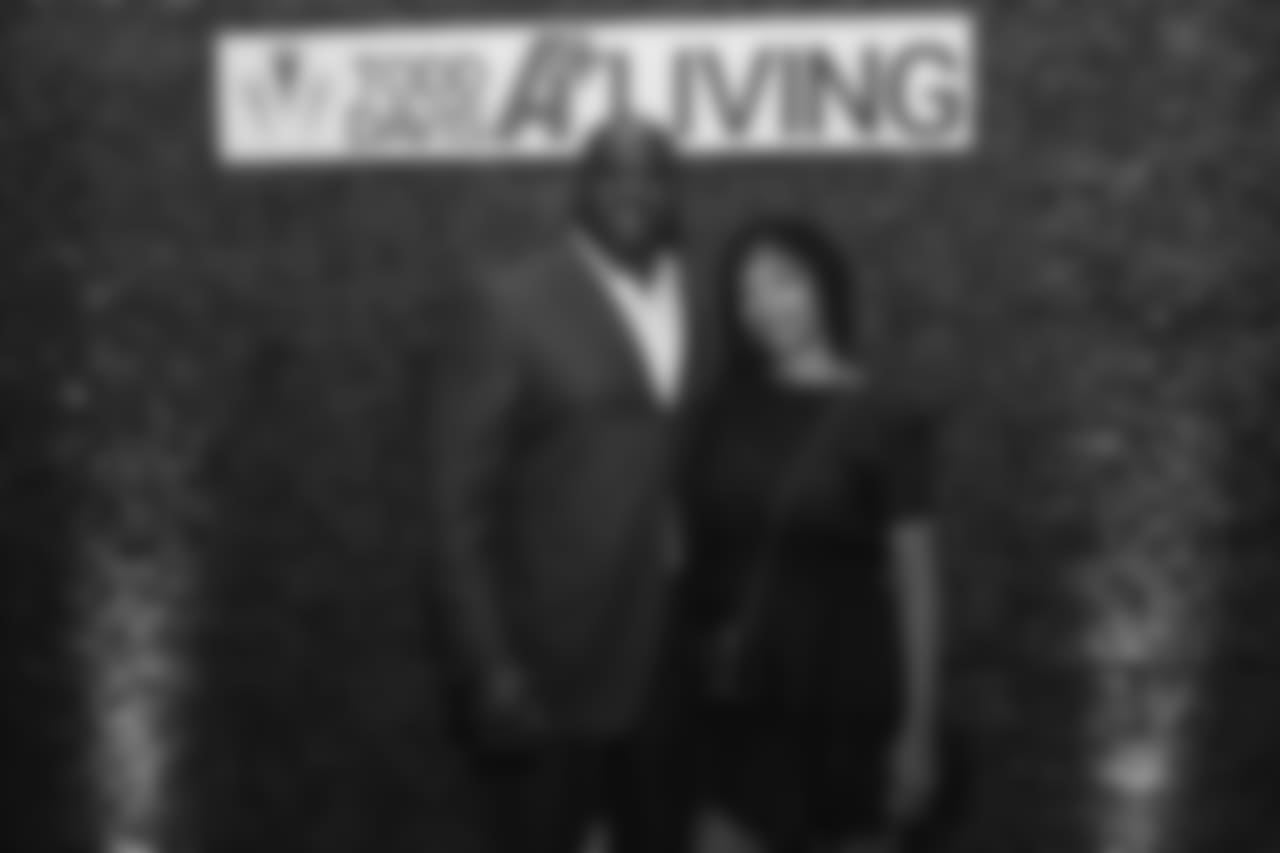 Ebenezer and Karen Ekuban at Todd Davis' A+ Living Foundation Dinner on November 26, 2018.