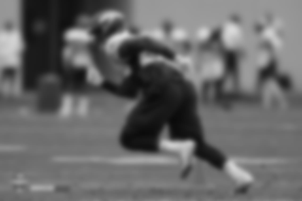 Inside linebacker Todd Davis (51) during the 10th day of training camp on August 8, 2018, at UCHealth Training Center.