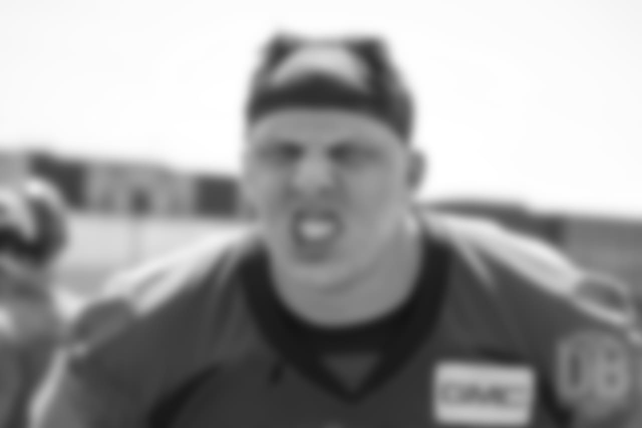 during practice at the eighth day of OTAs on June 5, 2018.