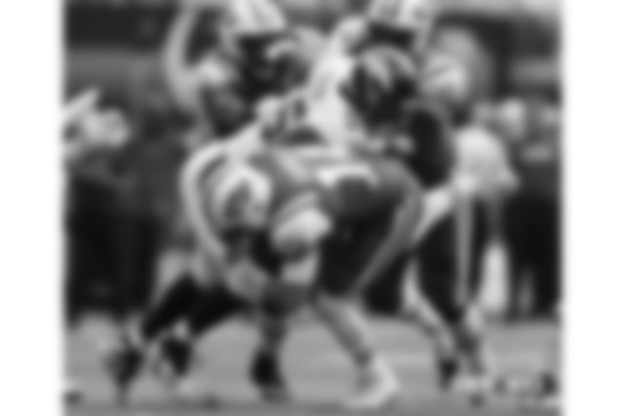 Bradley Chubb in game action during the NFL game against the New York Jets at MetLife Stadium in East Rutherford, New Jersey, October 07, 2018.
Photo by Gabriel Christus