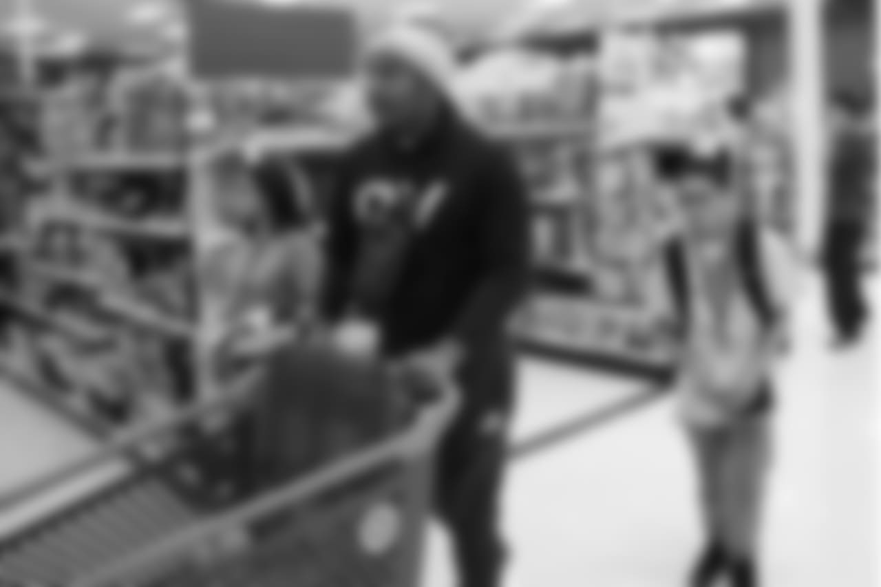 DeMarcus Walker during Will Parks' shopping spree for the Boys & Girls Club of Metro Denver on Dec. 3, 2018