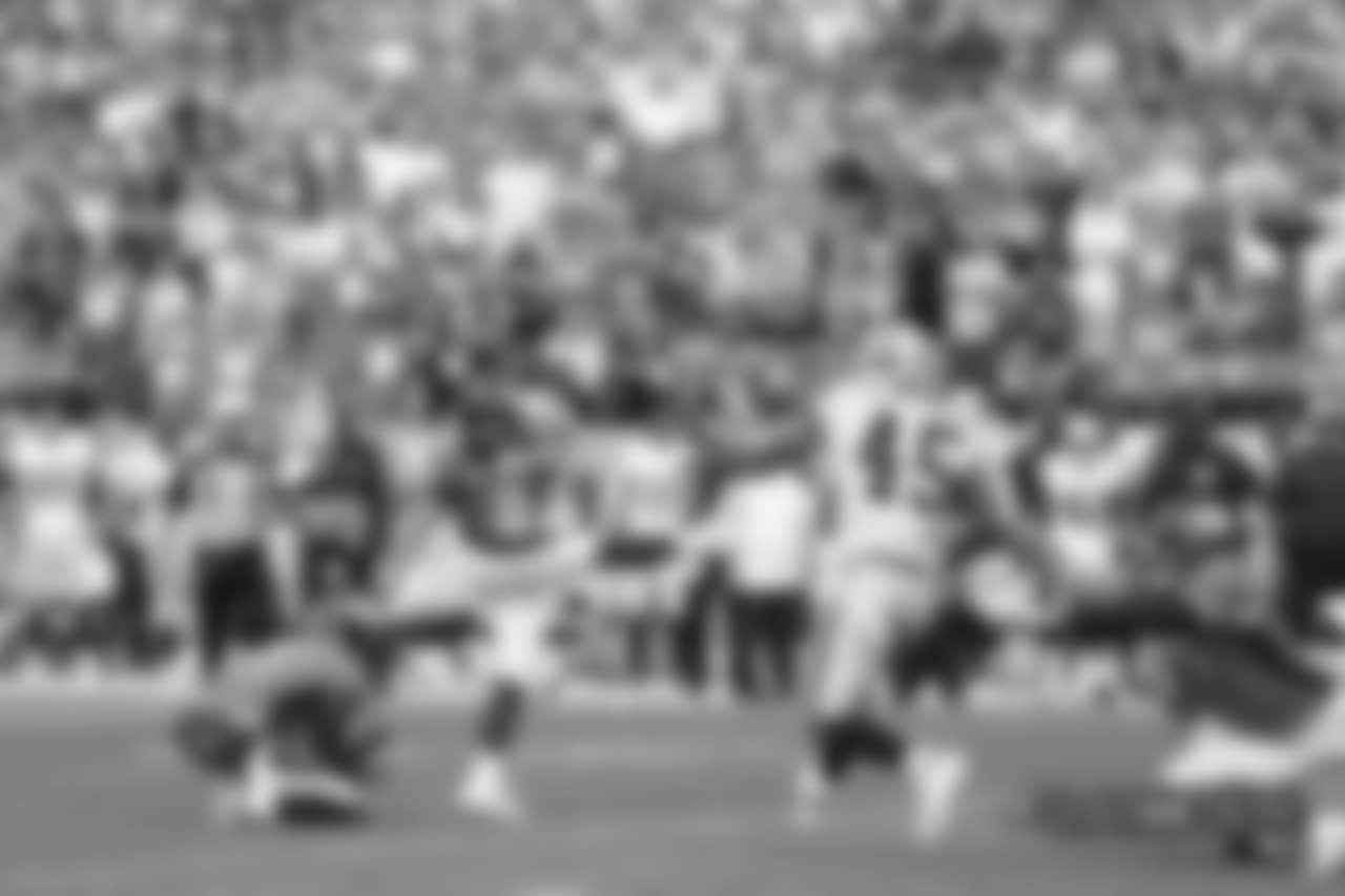 Denver Broncos action against the Oakland Raiders during the game at Broncos Stadium at Mile High in Denver, Colorado, September 16, 2018.
Photo by Gabriel Christus