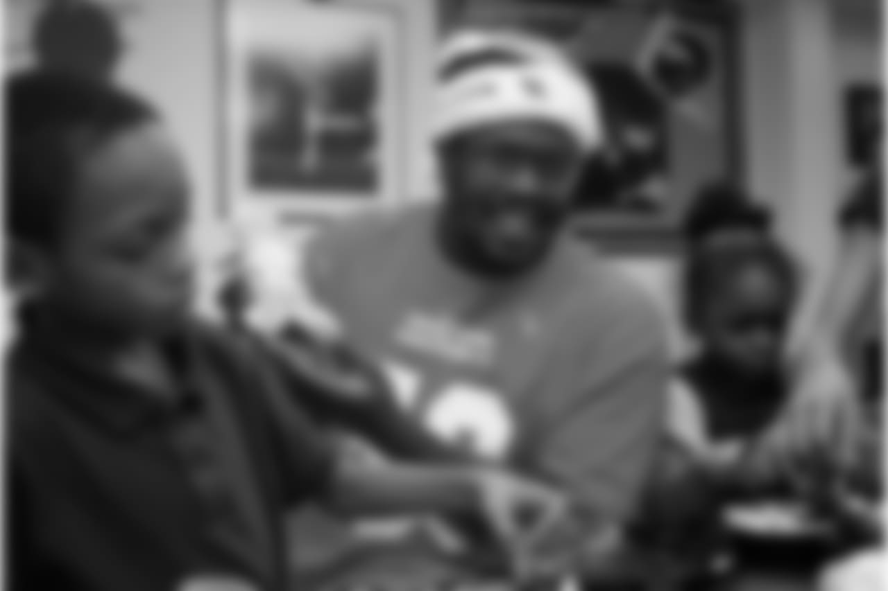 Von Miller at the 2013 Denver Rescue Mission holiday party hosted on Dec. 3, 2013.