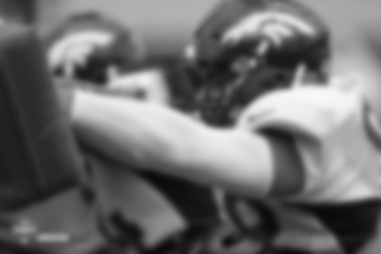 Defensive end Adam Gotsis (99) during the 10th day of training camp on August 8, 2018, at UCHealth Training Center.