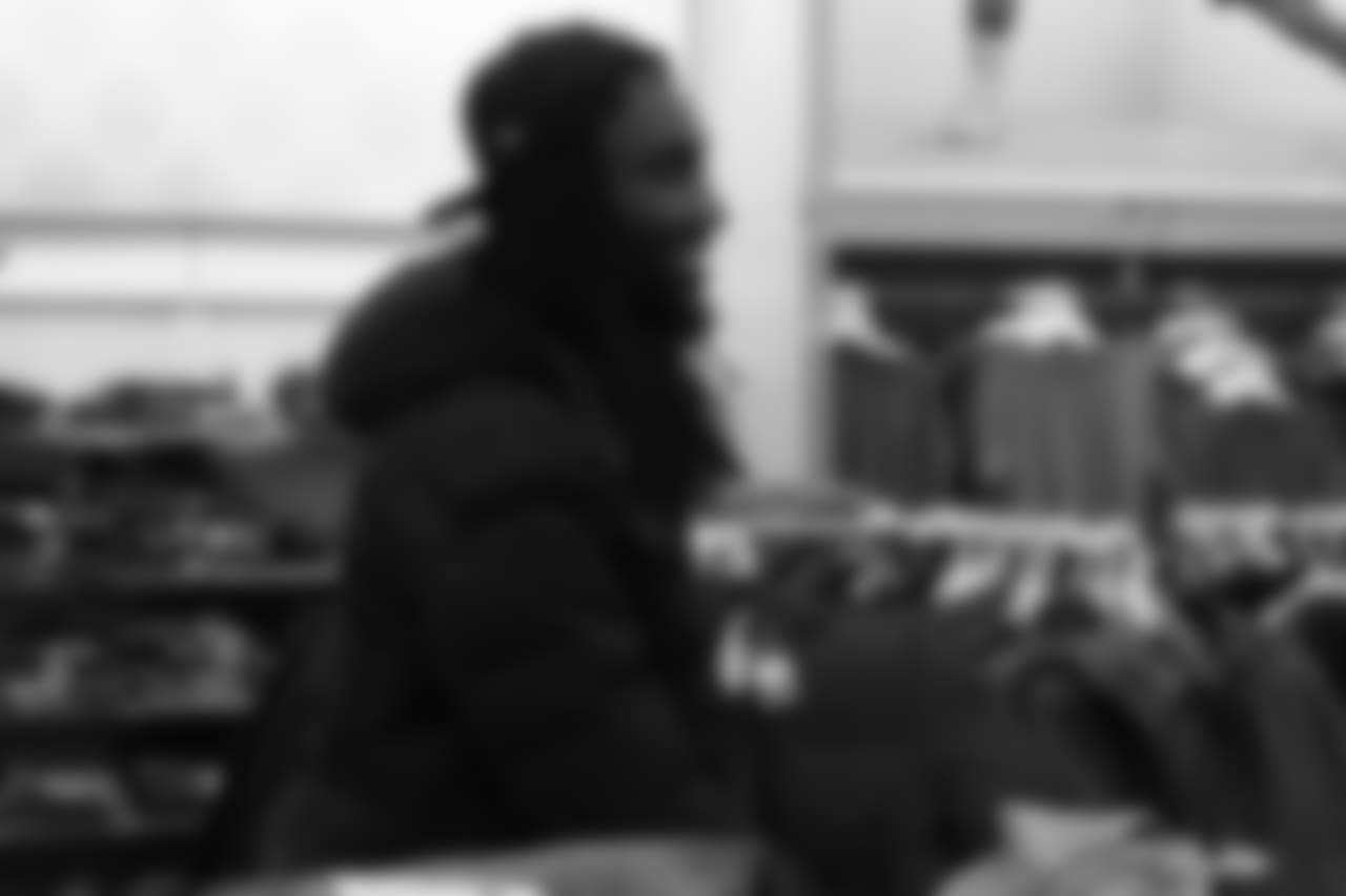 Temarrick Hemingway during Will Parks' shopping spree for the Boys & Girls Club of Metro Denver on Dec. 3, 2018