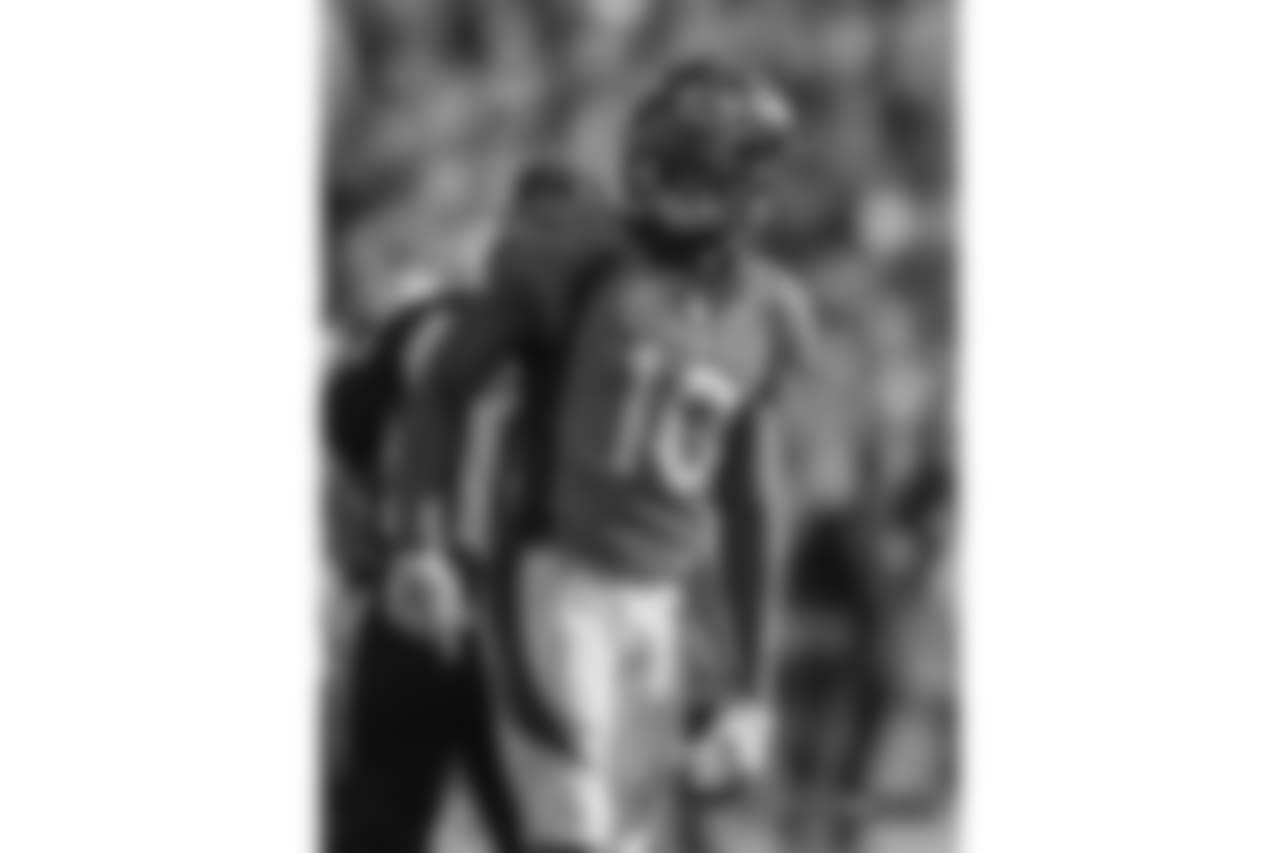 Denver Broncos wide receiver Emmanuel Sanders (10) during the second half of an NFL game against the Oakland Raiders, Sunday, Sep. 16, 2018, in Denver. (Photo: Eric Lars Bakke)