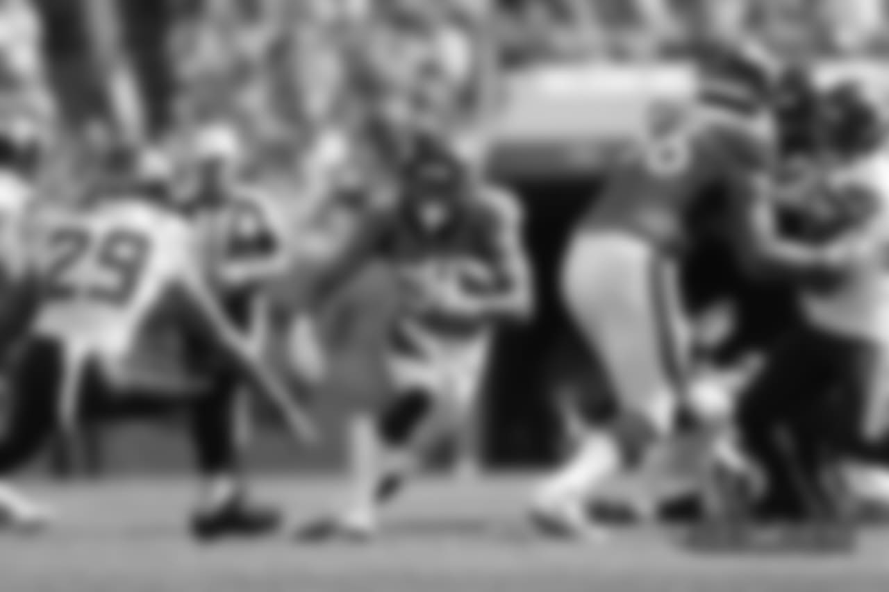 Denver Broncos action during the NFL game against the Seattle Seahawks at Broncos Stadium at Mile High in Denver, Colorado, September 09, 2018.
Photo by XXXXX