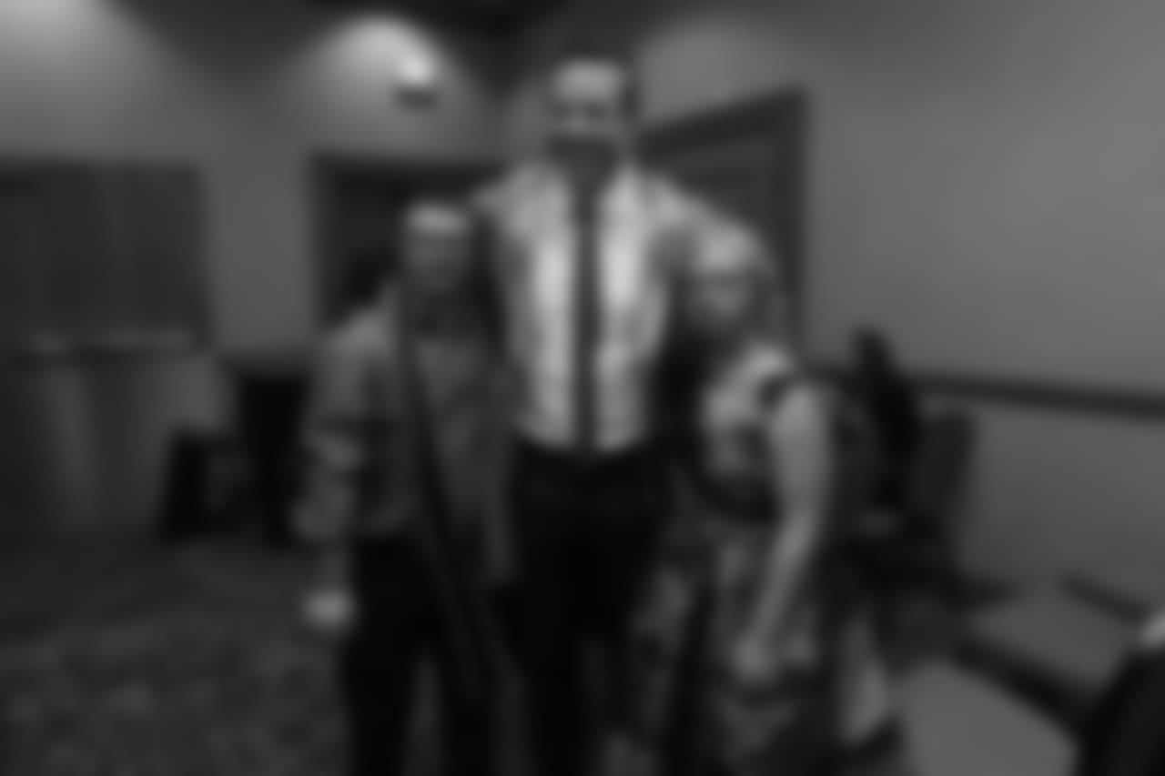 Case Keenum at the Global Down Syndrome Foundation's Be Beautiful Be Yourself Fashion Show at the Sheraton Denver Downtown on October 20, 2018.