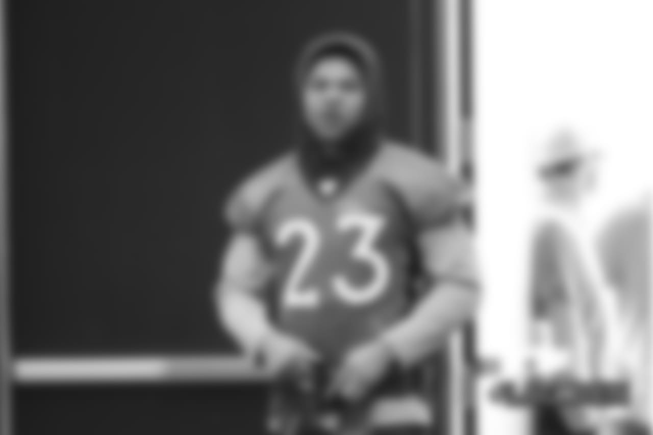 Devontae Booker during practice at UCHealth Training Center in Centennial, CO, December 26, 2018.
Photo by Gabriel Christus