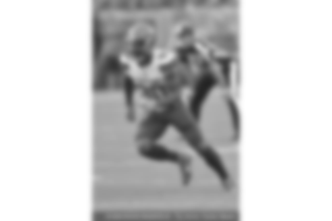 Cleveland Browns wide receiver Jarvis Landry (80) runs a route during an NFL football preseason game against the Buffalo Bills, Friday, Aug. 17, 2018, in Cleveland. Buffalo won 19-17. (AP Photo/David Richard)