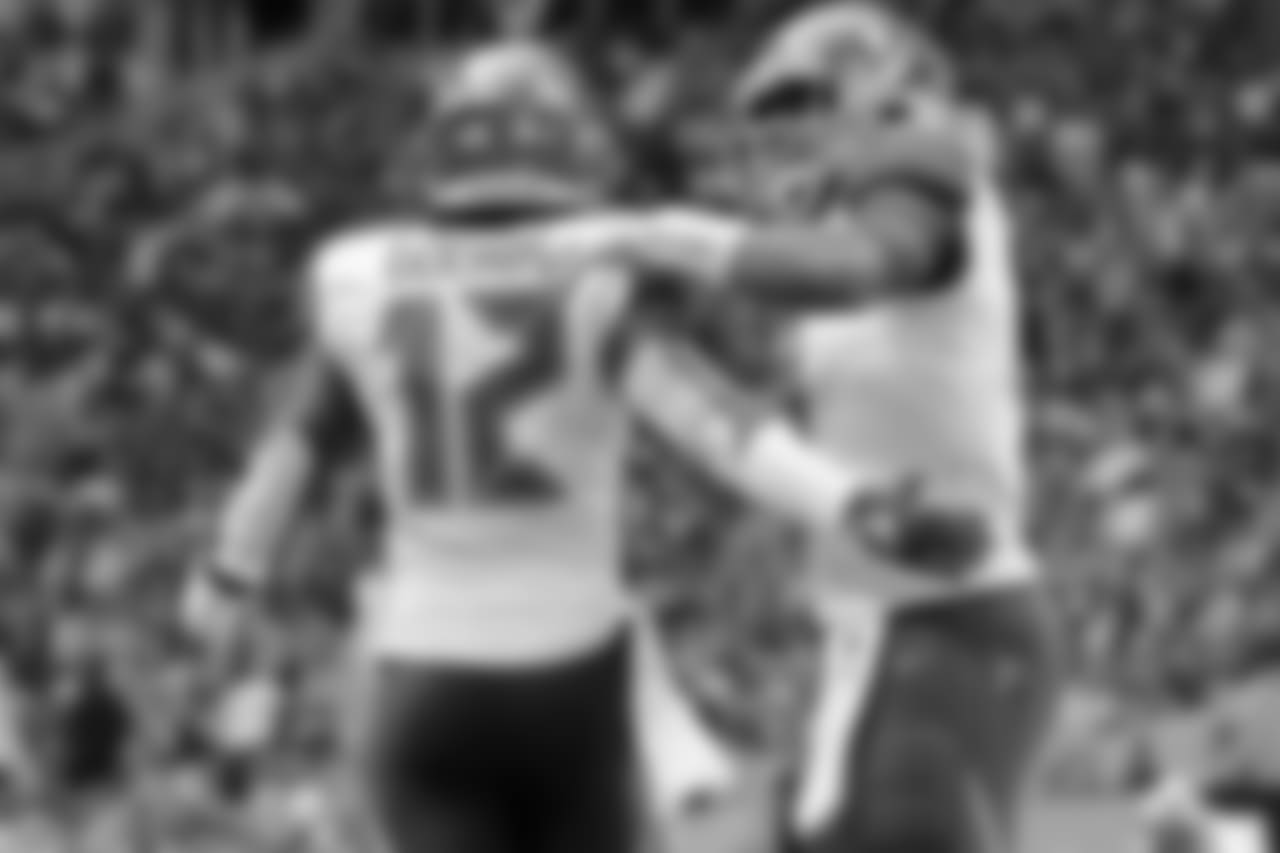 WR Chris Godwin, No. 12 and QB Jameis Winston, No. 3