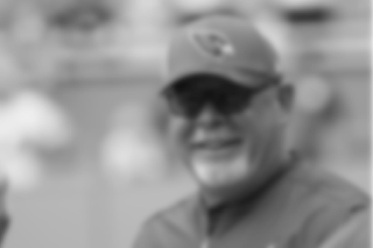 Arizona Cardinals head coach Bruce Arians smiles before a game against the Miami Dolphins, Sunday Dec. 11, 2016 in Miami. The Dolphins beat the Cardinals 26-23. (Gene Lower via AP)
