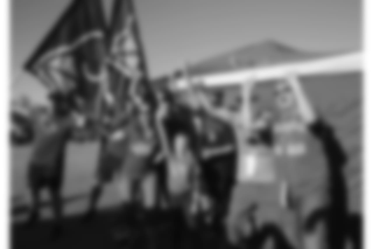 Arizona Cardinals fans tailgate prior to an NFL football game against the Denver Broncos, Thursday, Oct. 18, 2018, in Glendale, Ariz.
