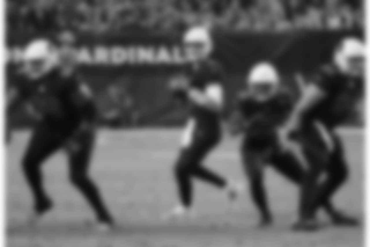 Cardinals QB Josh Rosen drops back to pass