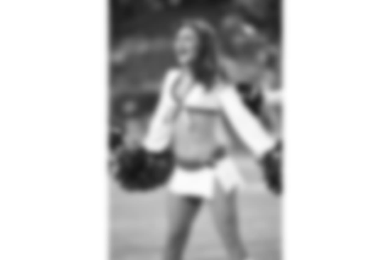 Images of the Cardinals cheerleaders during the first half of the preseason opener against the Chargers