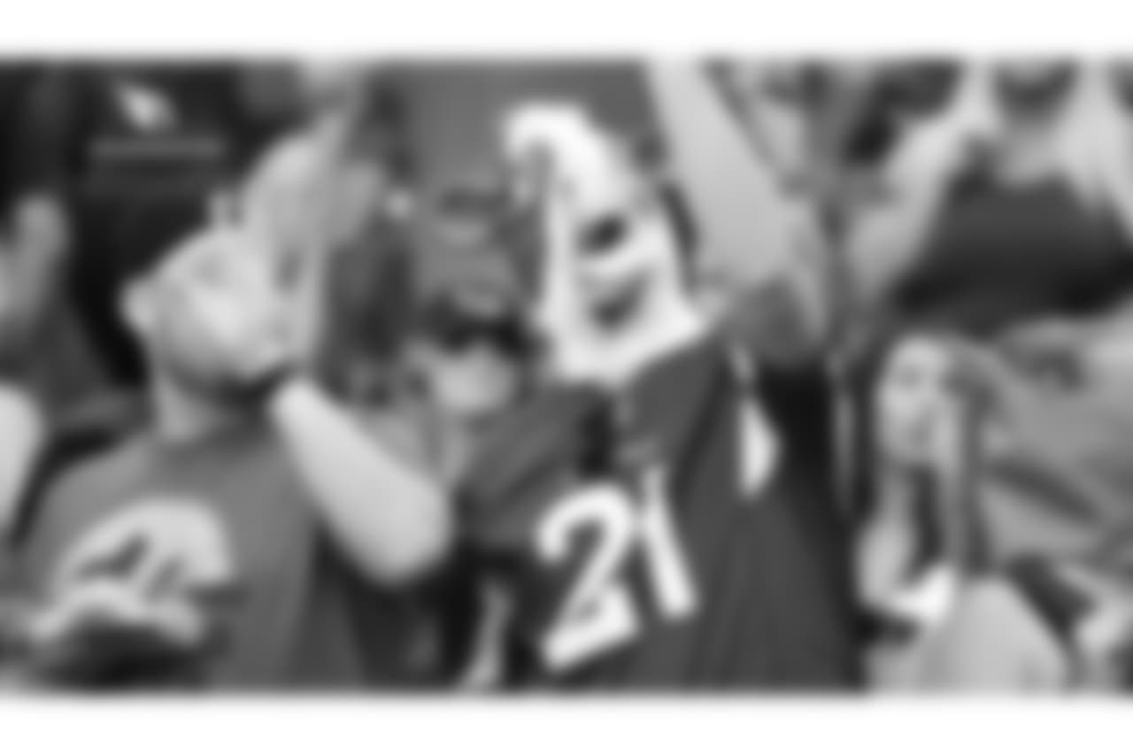 Images of Cardinals fans during the Week 8 win over San Francisco