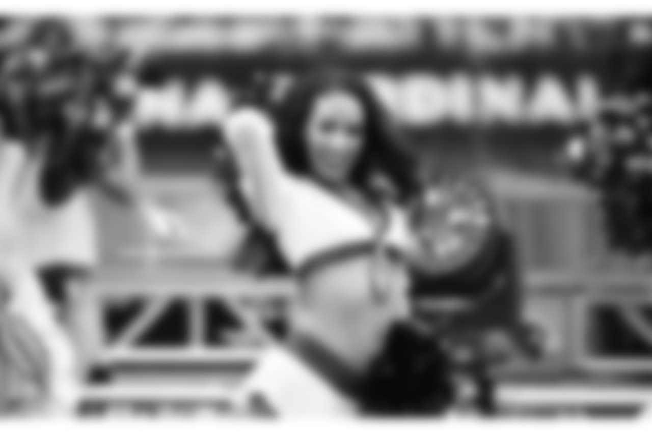 Images of the Cardinals cheerleaders during the season opener against Washington