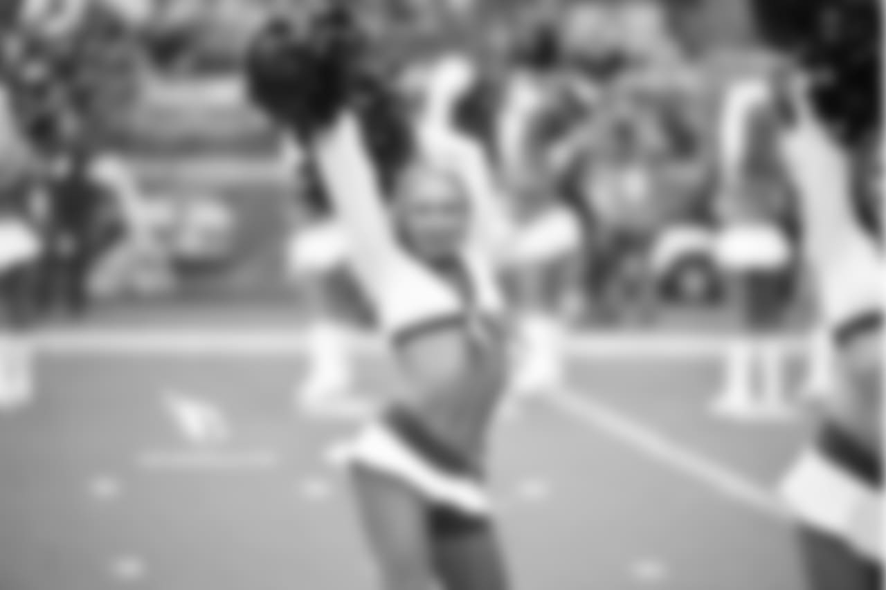 Images of the Cardinals cheerleaders during the season opener against Washington