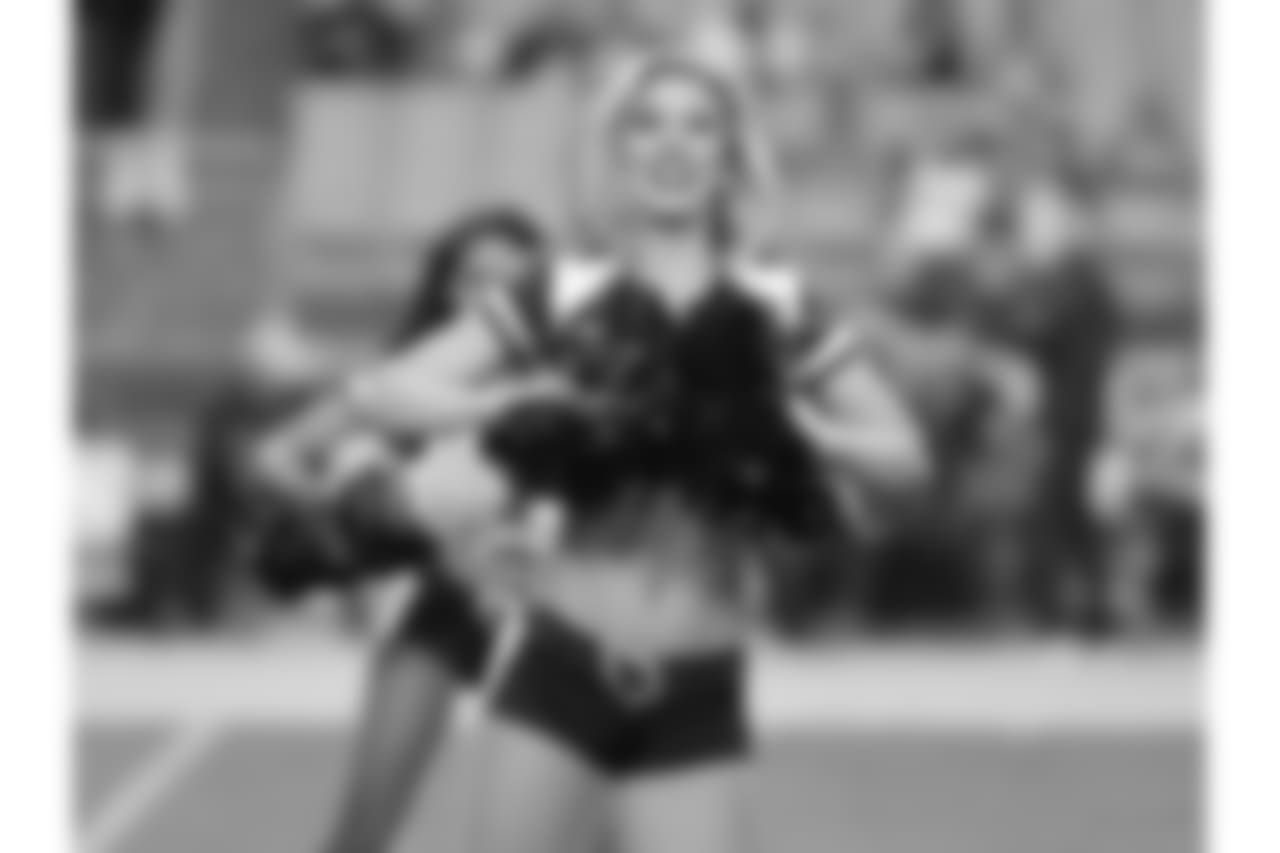 The Arizona Cardinals cheerleaders perform during the first half of an NFL football game against the Denver Broncos, Thursday, Oct. 18, 2018, in Glendale, Ariz.