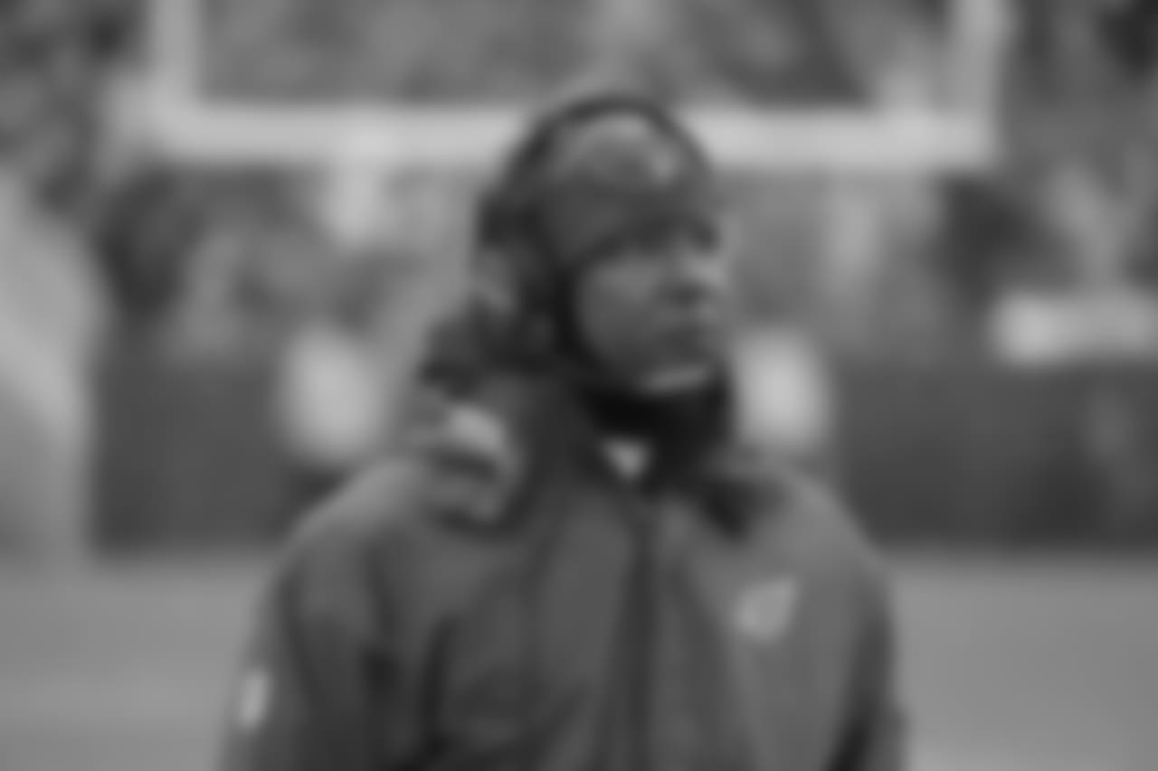 Head coach Steve Wilks at Lambeau Field