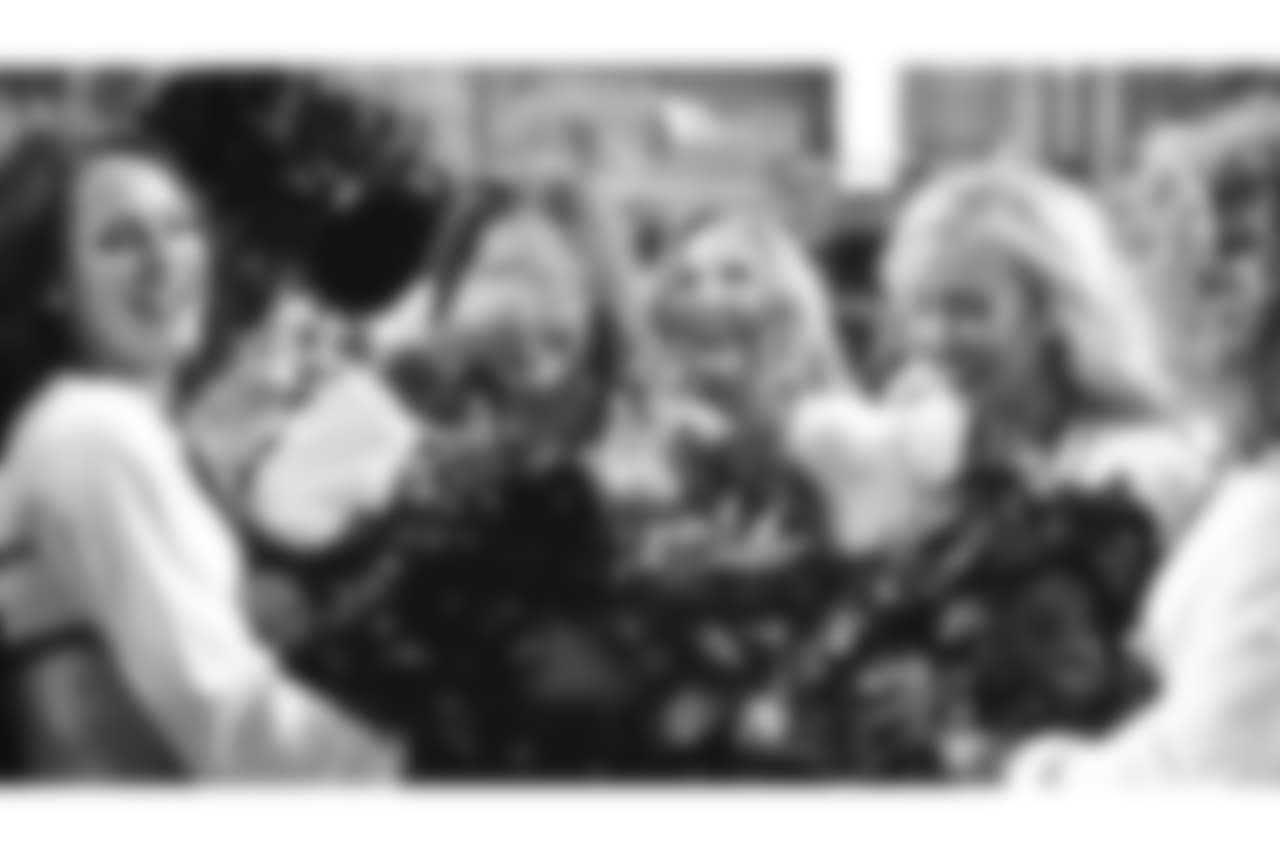 Images of the Cardinals cheerleaders during the Week 14 matchup against Detroit