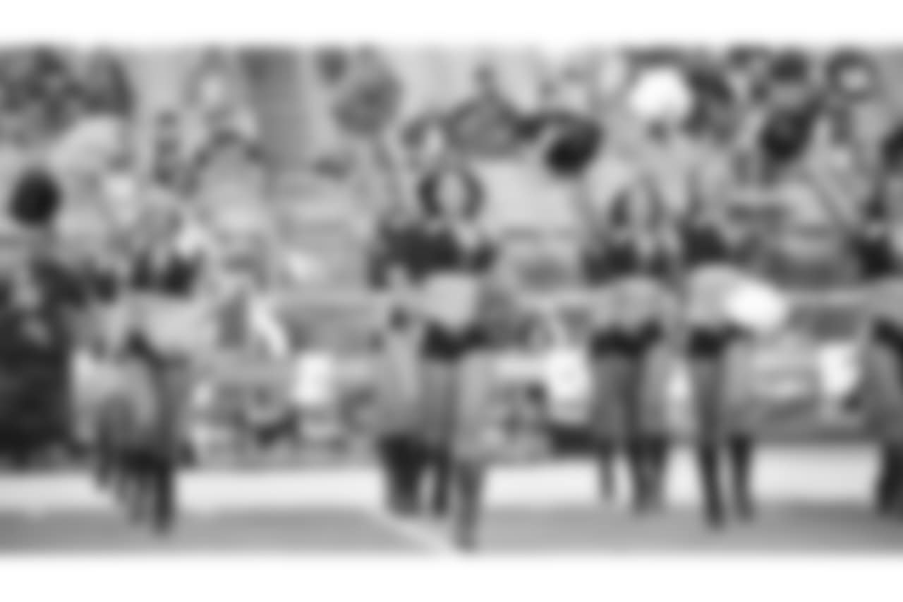 Images of the Cardinals cheerleaders during Thursday night's game against Denver at State Farm Stadium