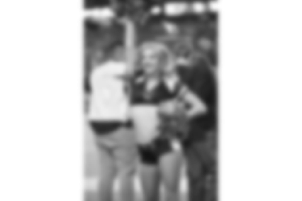 Images of the Cardinals cheerleaders during Thursday night's game against Denver at State Farm Stadium