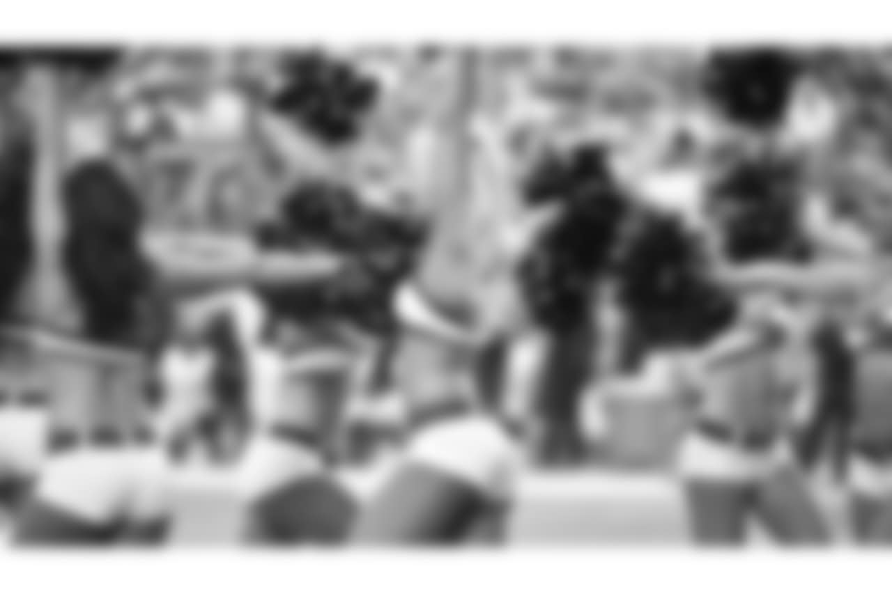 Images of the Cardinals cheerleaders during Sunday's matchup with the Raiders