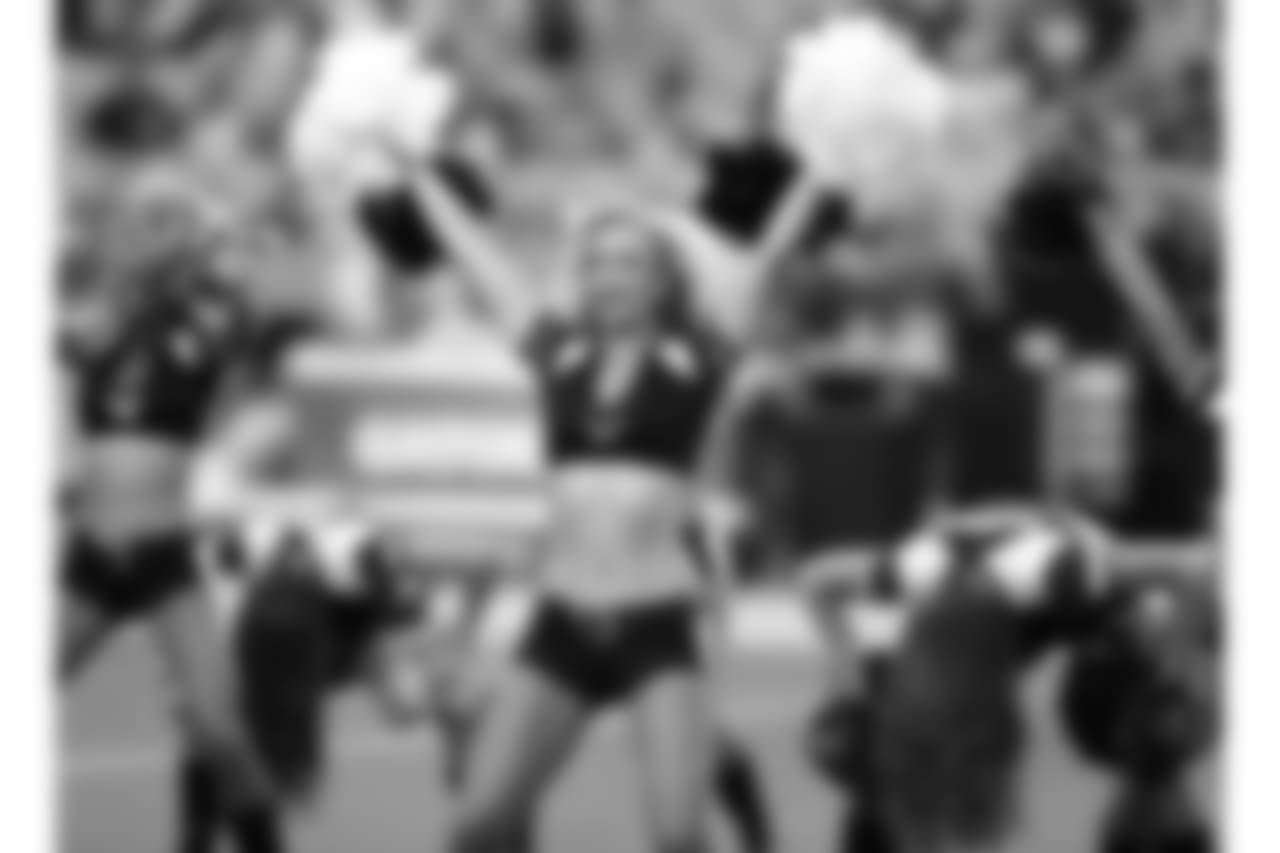 The Arizona Cardinals cheerleaders perform prior to an NFL football game against the Denver Broncos, Thursday, Oct. 18, 2018, in Glendale, Ariz.